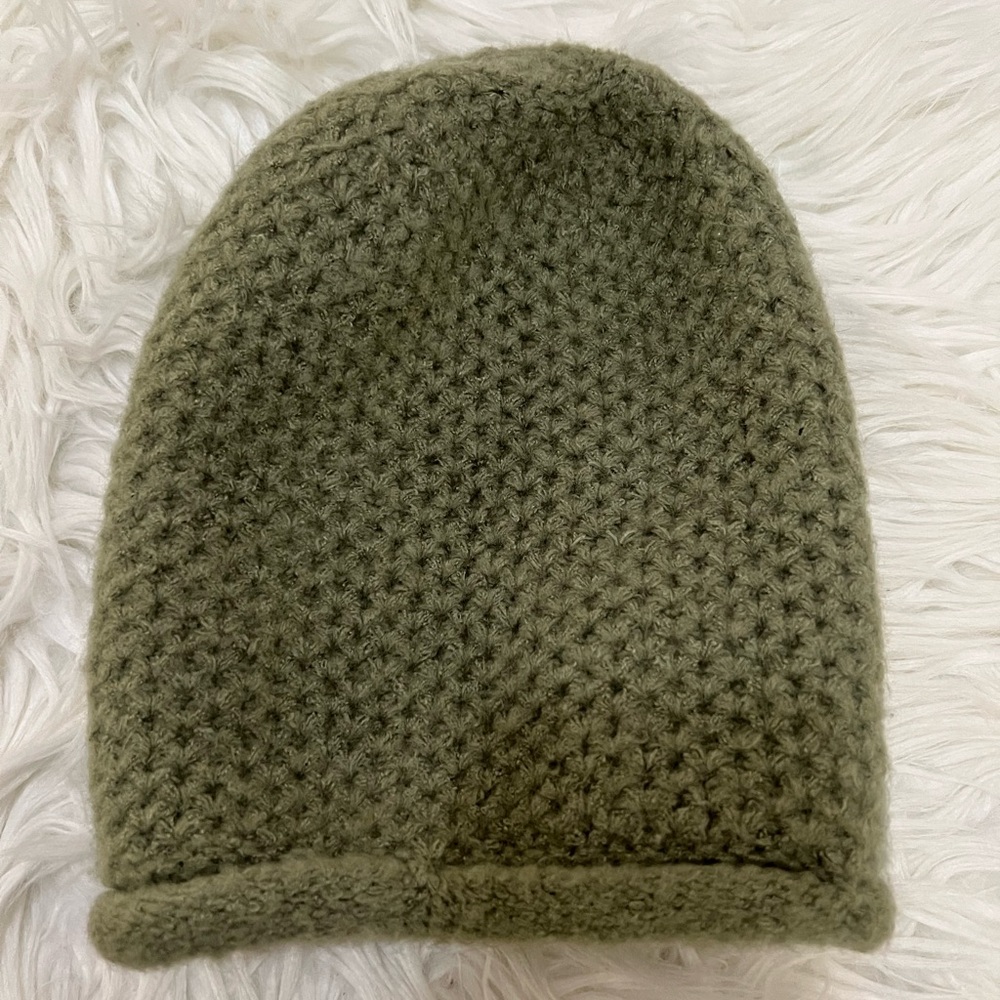 Free People Sage Green Knit Beanie